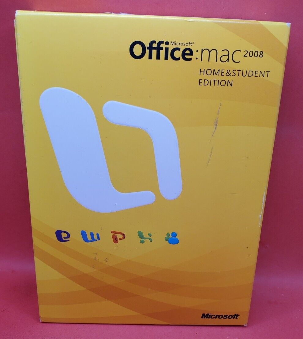 Microsoft Office 2008 Home & Student Edition for Mac w/ 3 Product Keys