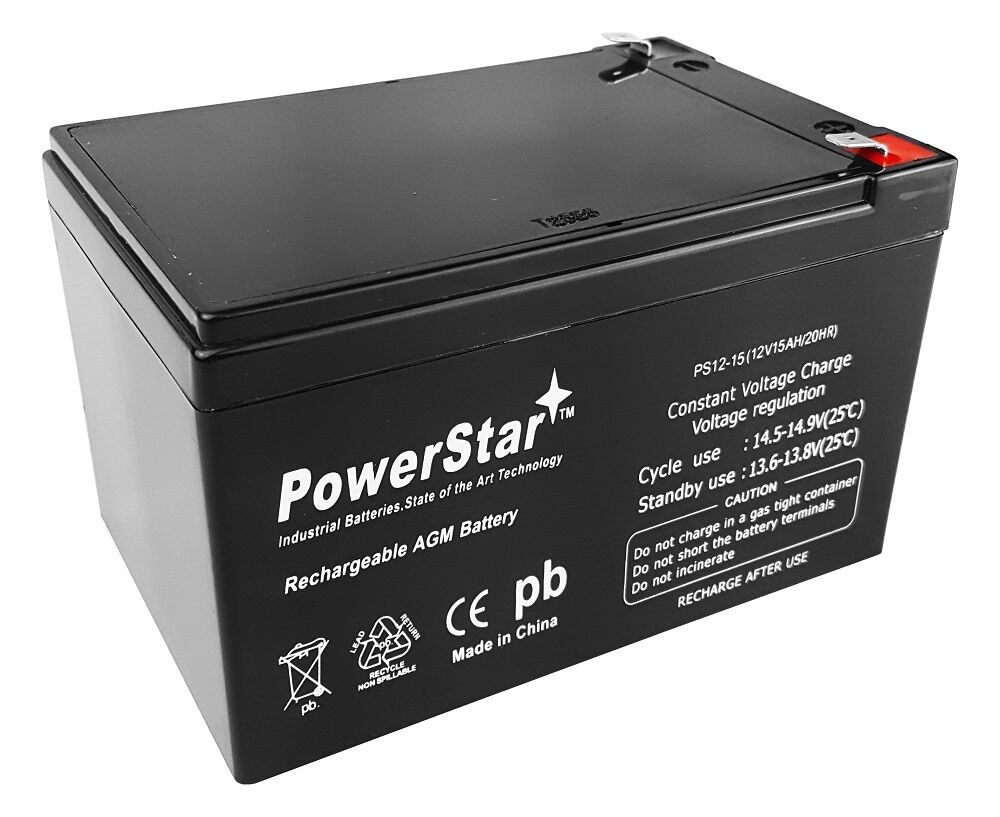 PowerStarÂ® 12V 15AH Sealed Lead Acid Battery (SLA) 3 Year Warranty FITS UB12150