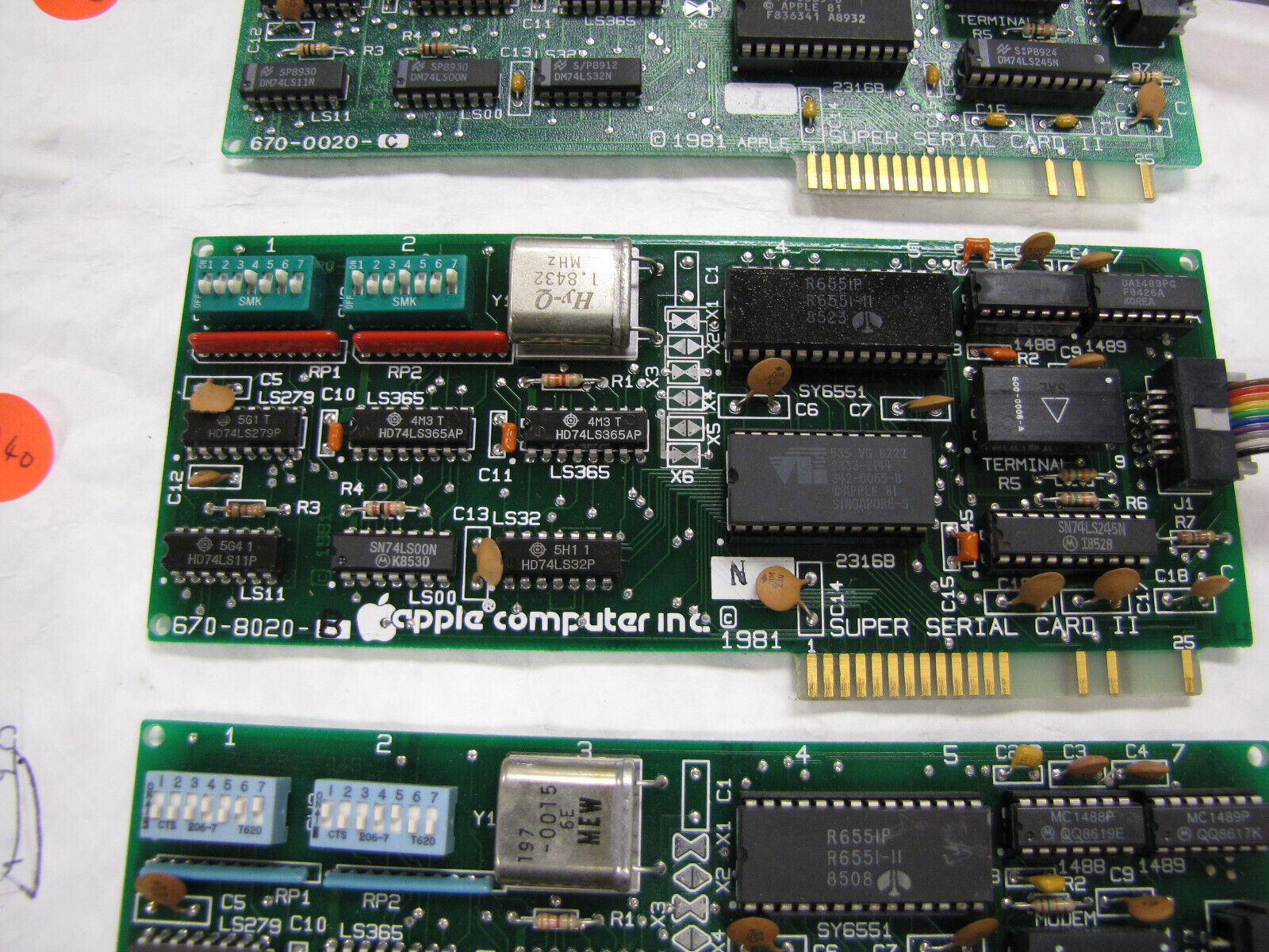 Vintage Apple Computer 670-8020-B Super Serial Card II with Connector - Qty