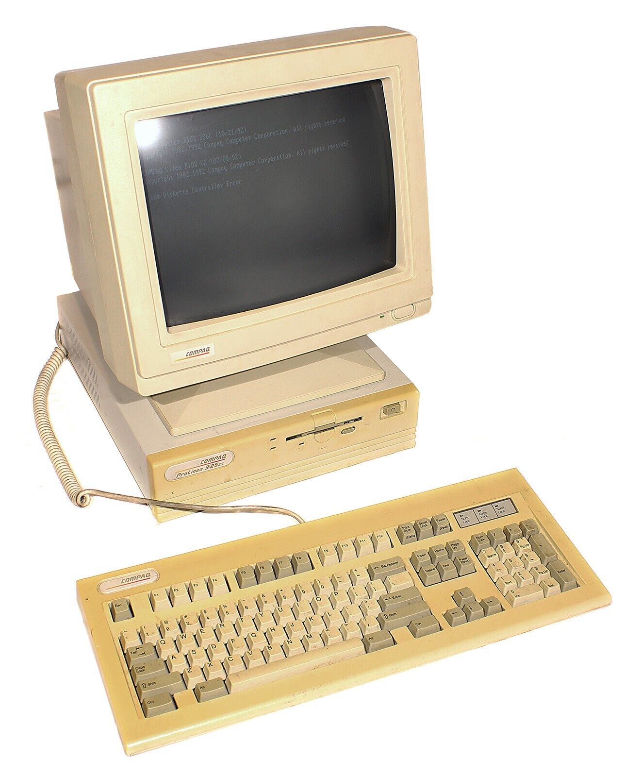 Compaq ProLinea 3 25/zs Computer Vintage