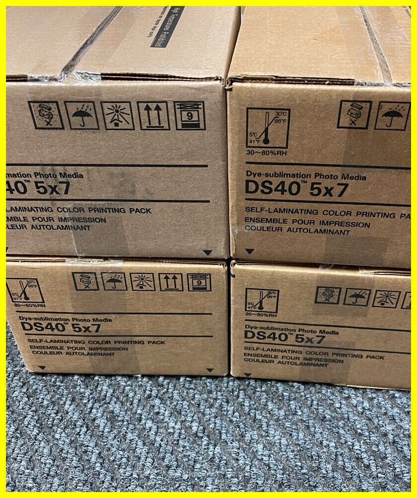 Lot Of 2 Boxes - DNP DS40 5 X 7 Print Kit Paper & Ribbon