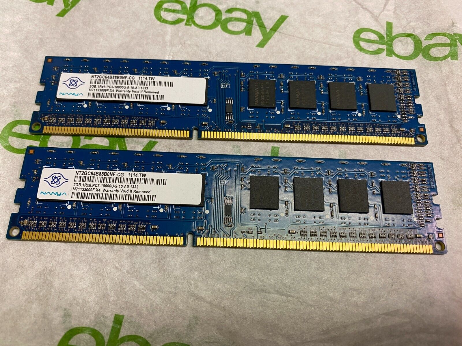 Nanya 4GB (2X2GB) PC3-10600 DDR3-1333MHz non-ECC Unbuffered CL9 240-Pin DIMM