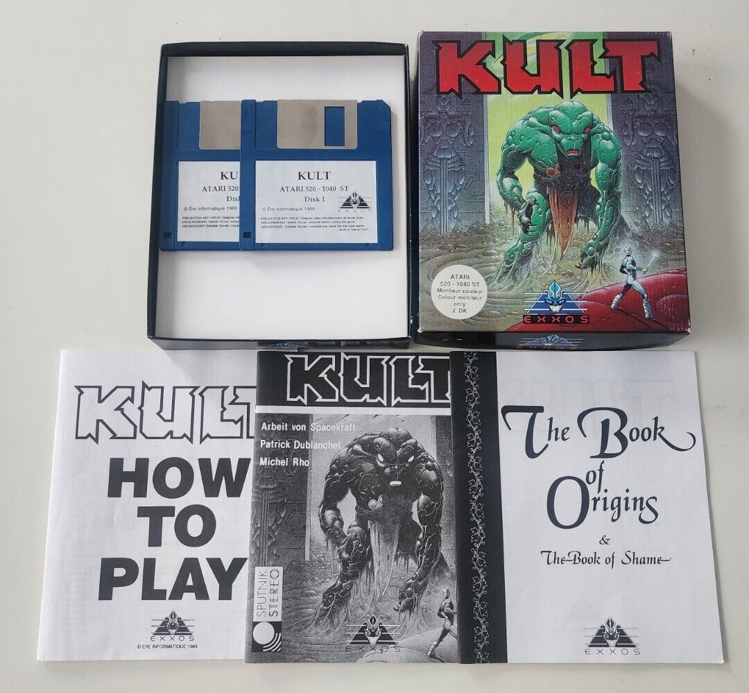 Vintage Kult Exxos Atari St Complete Minty 1989 Very Rare Foreign