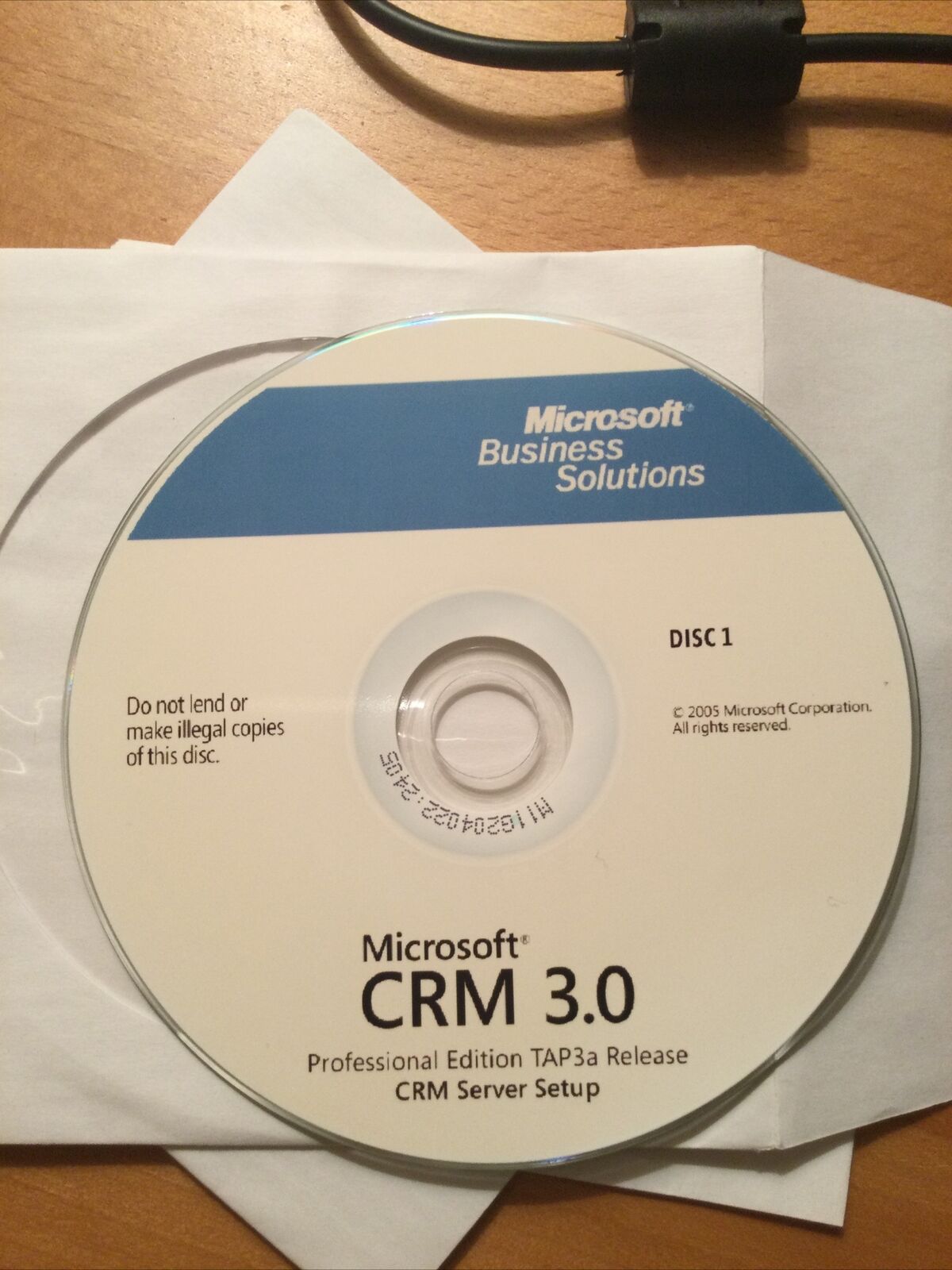 Brand New Microsoft  CRM 3.0 Professional Edition 3 cds. TAP 3a Release