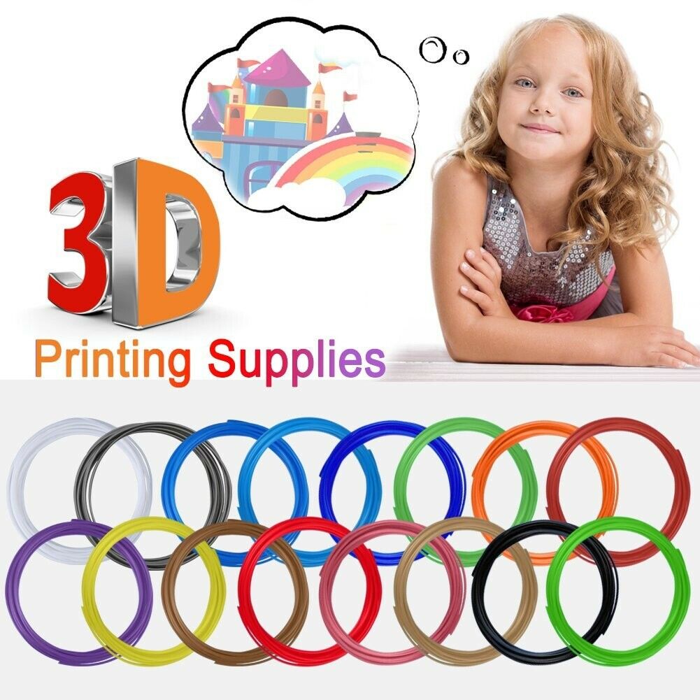 16PCS 3D Filament Refill Pen 16 Colors 3D Printing Creative Hobbies 3D Printer