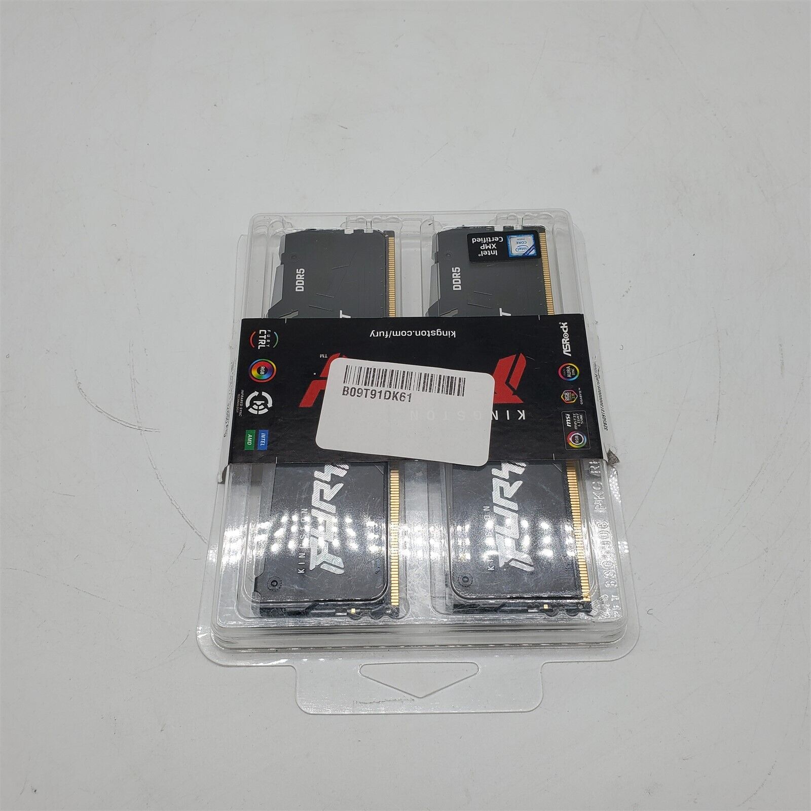 -NEW- Kingston Fury Beast RGB 64GB 5600MT/s DDR5 CL40 DIMM Memory (Kit of 2)