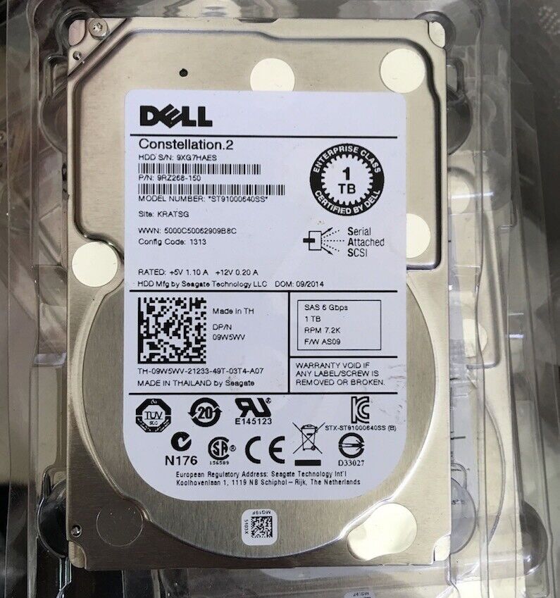 Dell 9W5WV 09W5WV 1TB 7.2K 2.5
