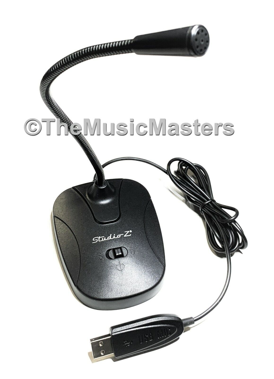 USB Mini Flexible Gooseneck Computer MICROPHONE Video Chat PC Laptop Desk Mic