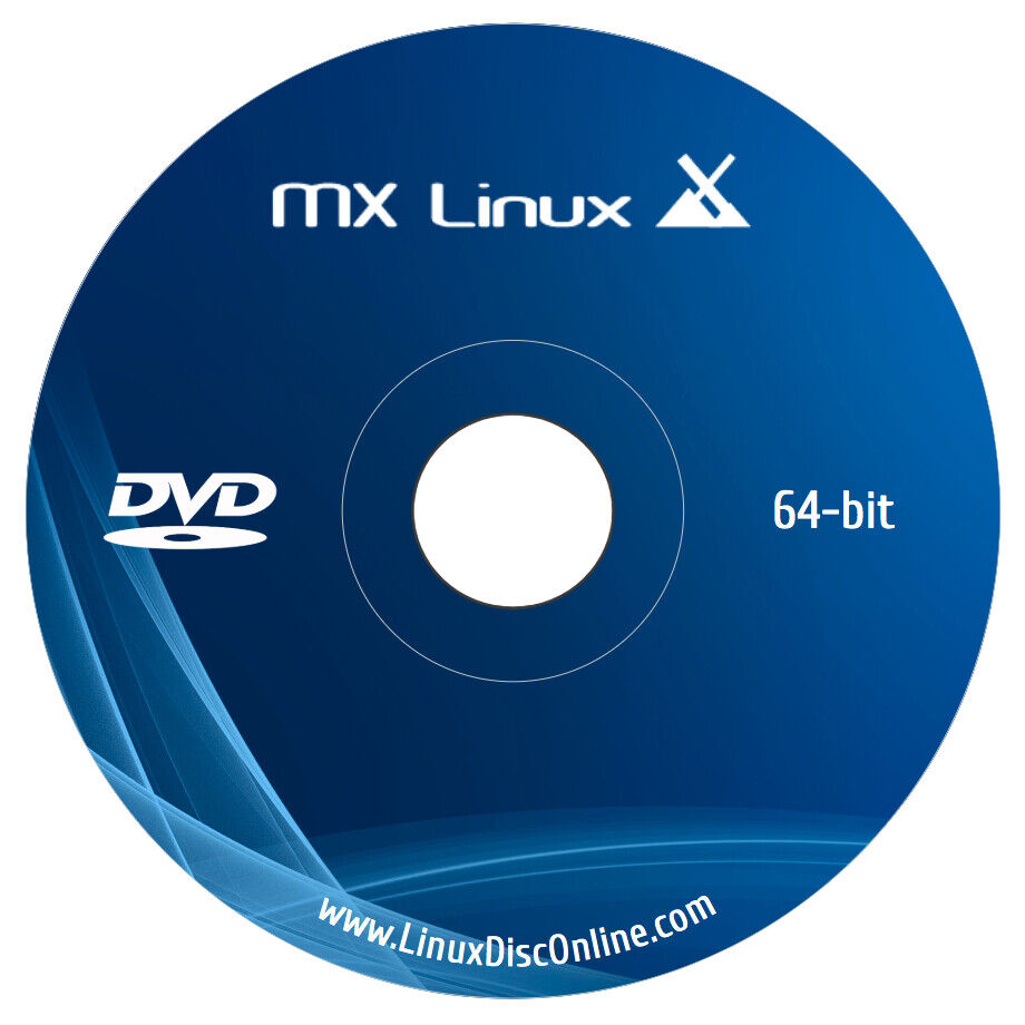 Latest MX Linux 19 Desktop 32 bit and 64 Bit on Bootable DVD New Release DVD