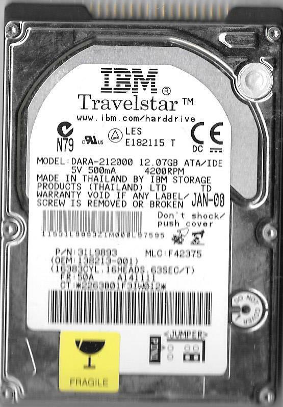 IBM DARA-212000 12.07GB  2.5\