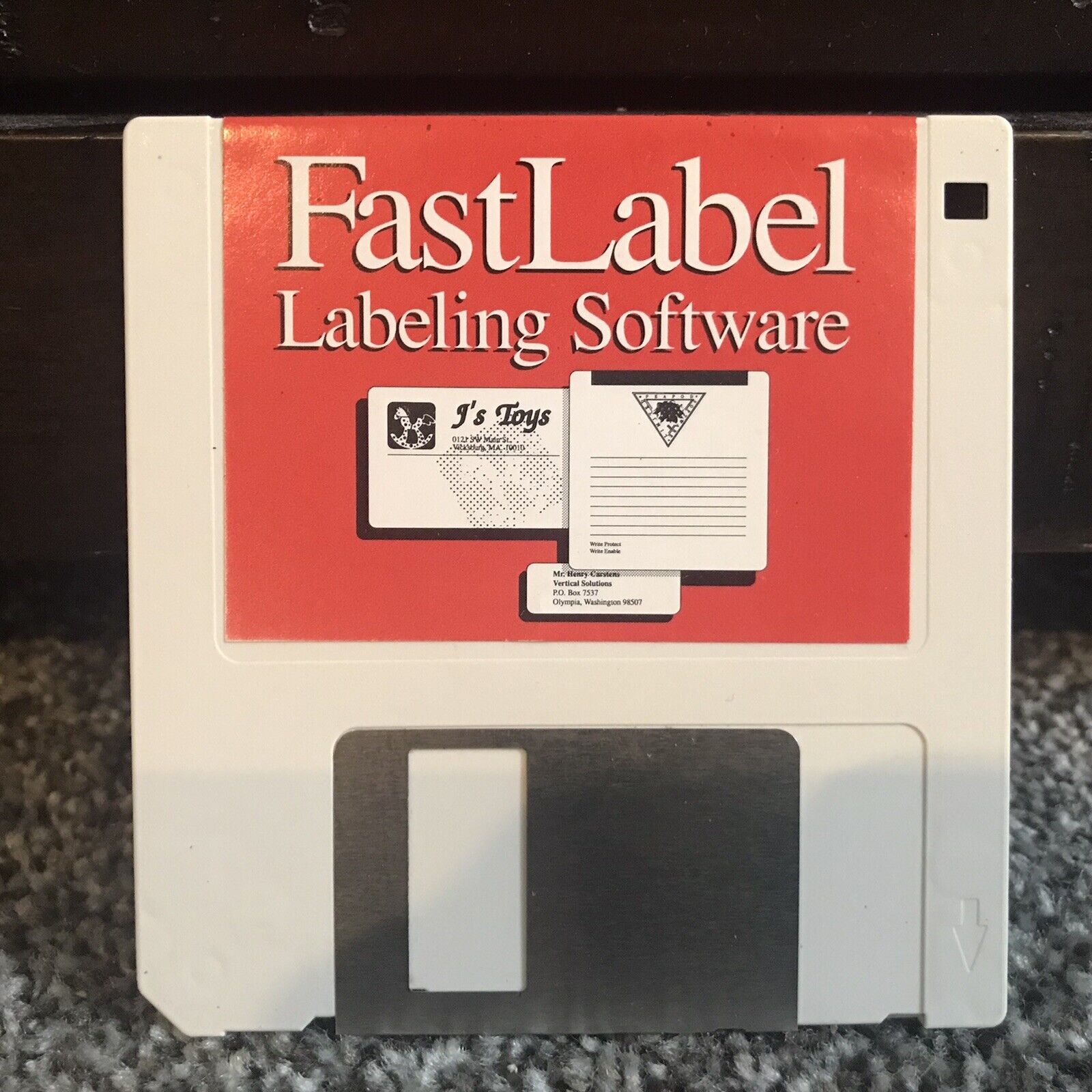 Vintage- Fast Label Labeling Software -  Vertical Solutions -Apple Macintosh Mac