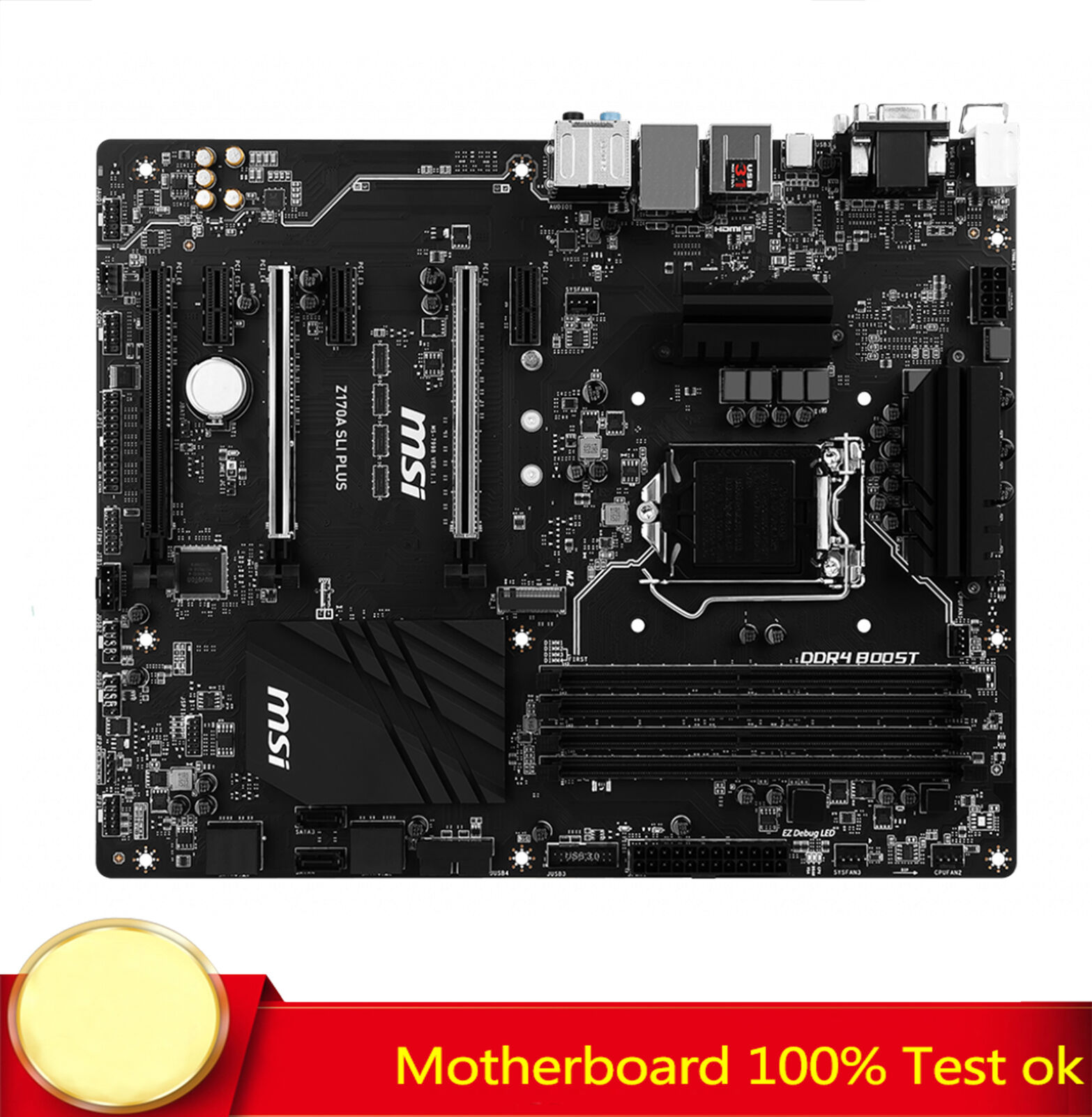 FOR MSI Z170A SLI Plus Motherboard Supports 9th Generation 64GB 100% Test Work