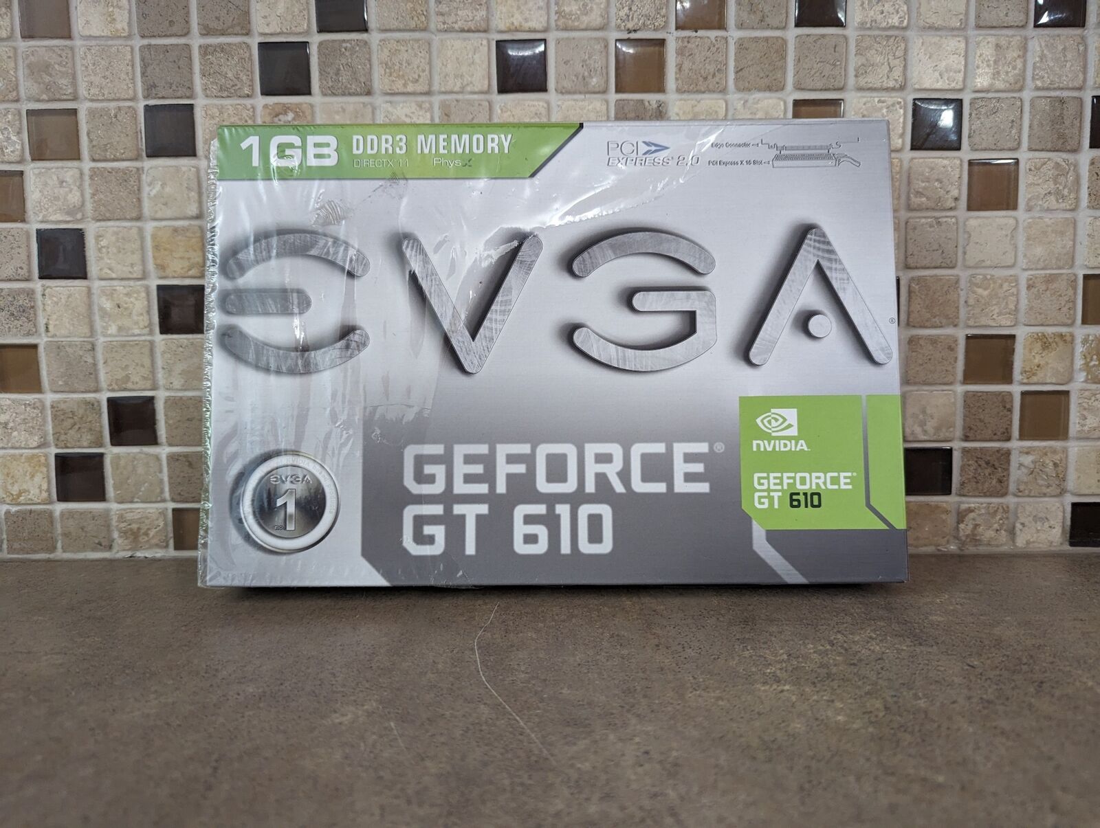 EVGA GEFORCE GT 610 1GB GDDR3 PCIE X16 GRAPHICS VIDEO CARD 01G-P3-2616-KR ULB1-7