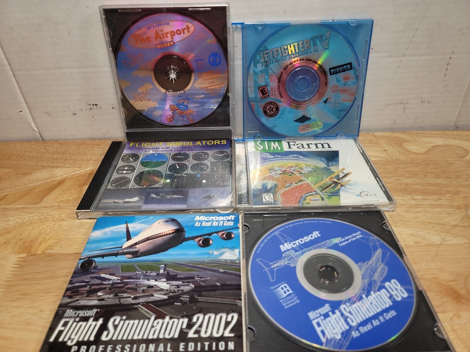 Vintage rare Collection of Flight Simulators Software Lot of 6