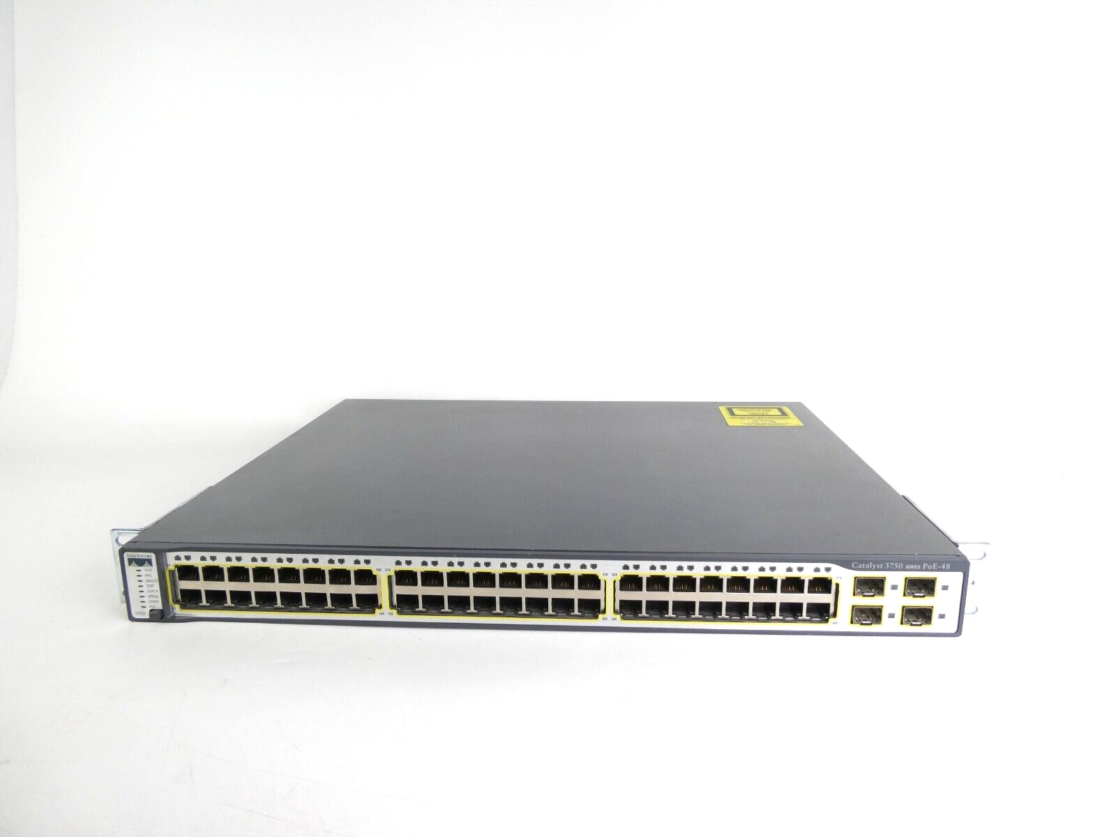 Cisco Catalyst 3750 WS-C3750-48PS-S v06 48-Port PoE Fast Ethernet Network Switch
