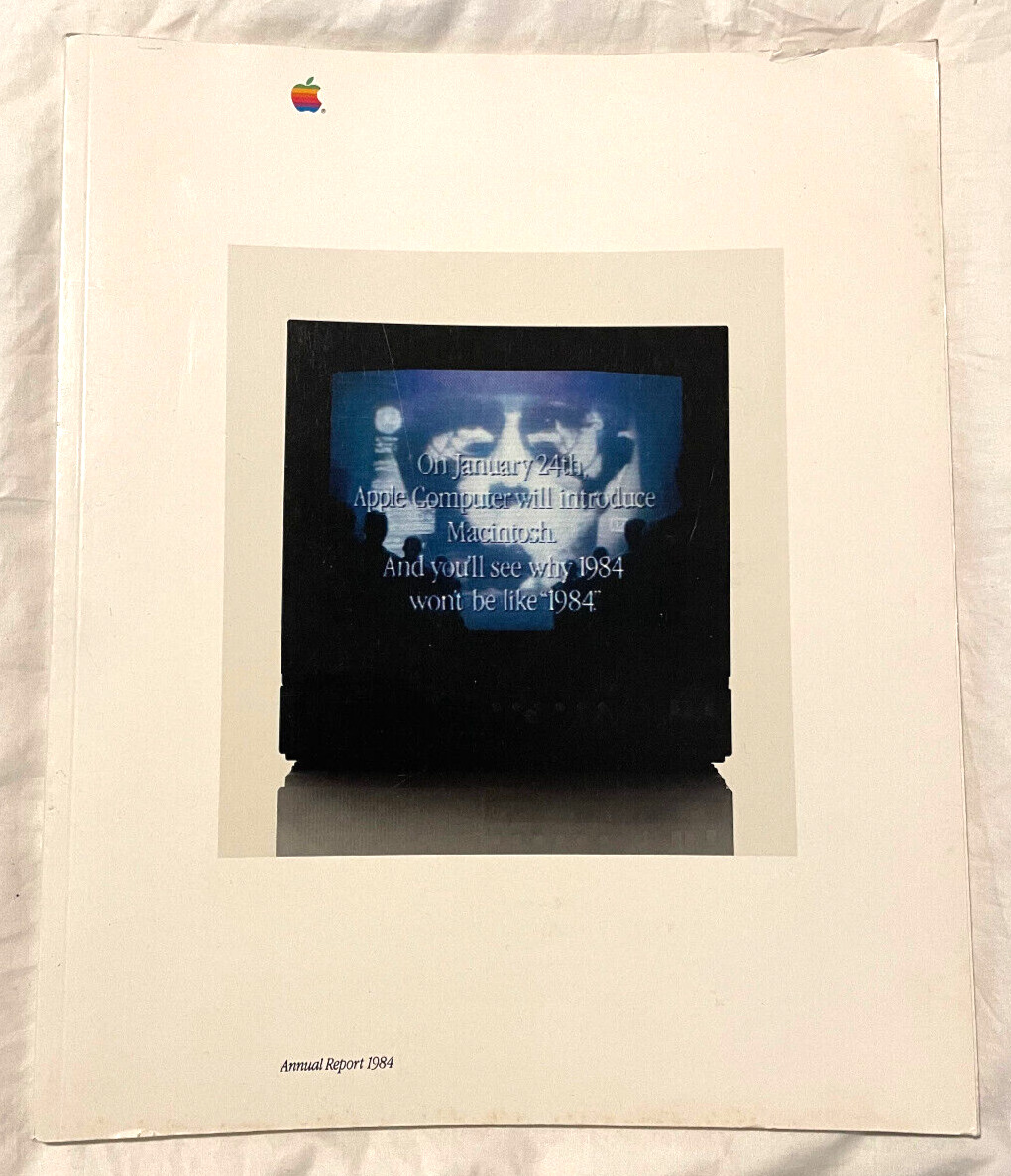 Apple Computer, Inc 1984 Annual Report Macintosh Steve Jobs Vonnegut Henson (#1)