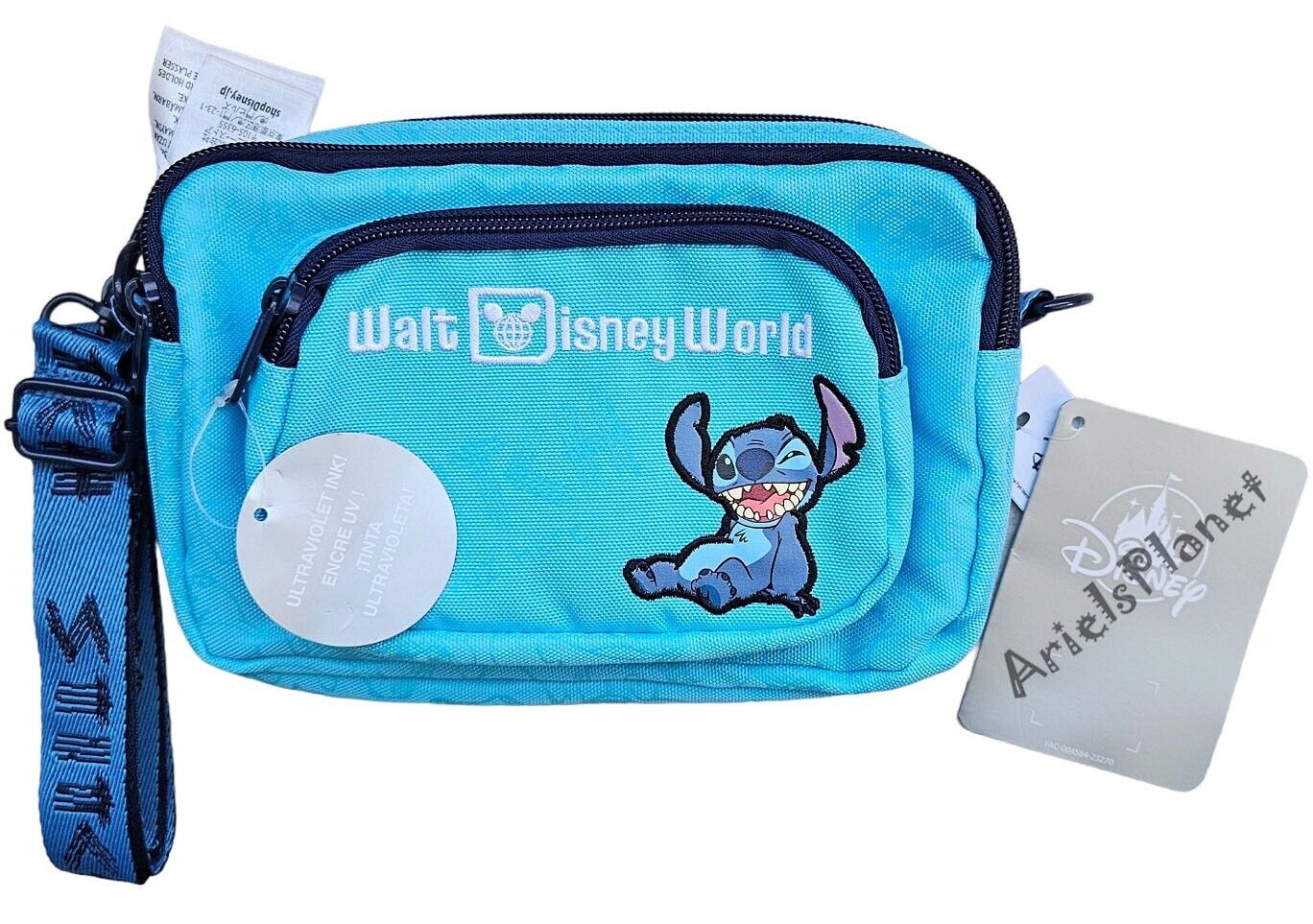 2023 Walt Disney World Parks Stitch Fanny Pack Bag with Ultra Violet Ink