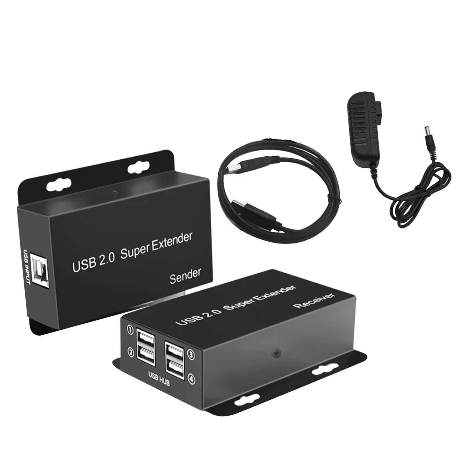 50M USB2.0 Network Cable Extender Over Ethernet Rj45 Cat5e/6/7 Cable Set