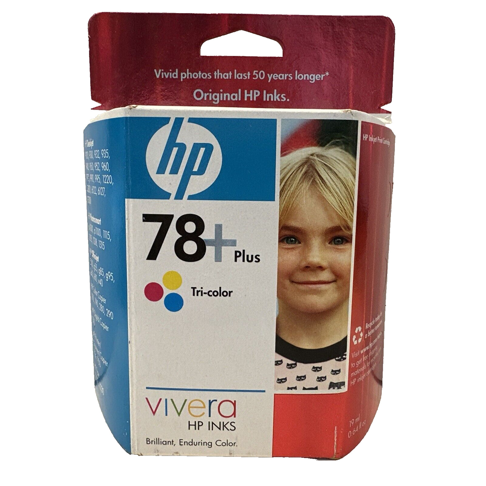 Brand New Sealed Genuine HP 78+ Plus Photo Ink Tri-Color Cartridges (CB277AN)