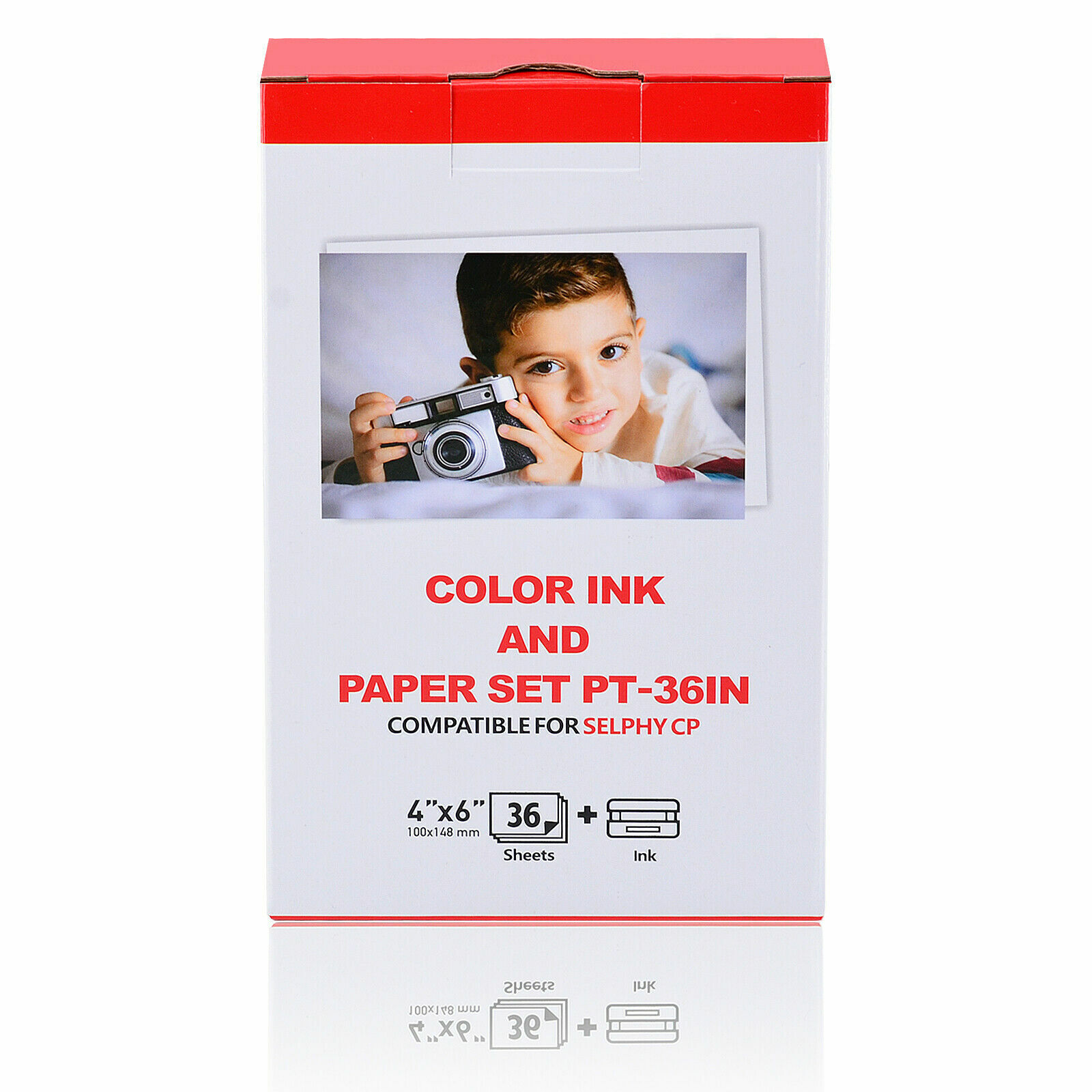 Fits Canon Selphy CP-760 CP770 Color Ink 36 Sheets 4x6in Photo Paper KP-36IP Set