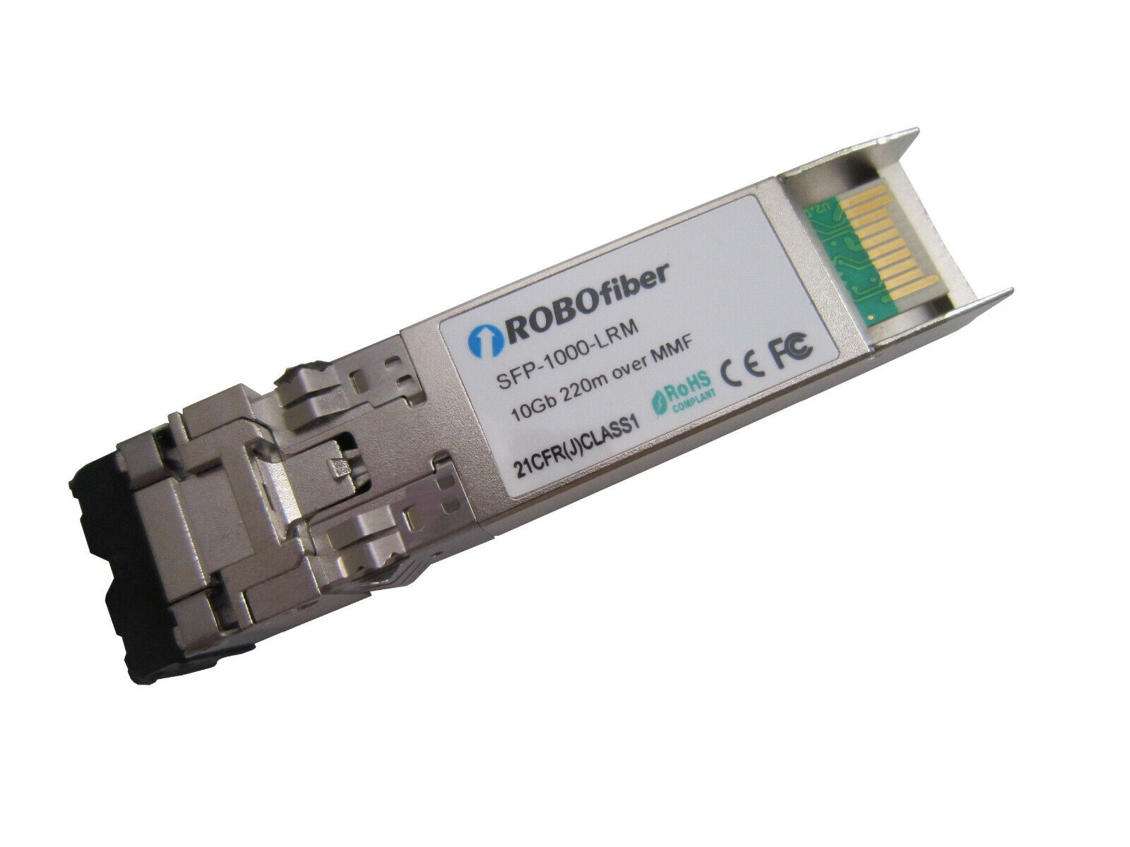 10G SFP+ transceiver multimode LRM 1310nm 220m range on OM1, Cisco compatible