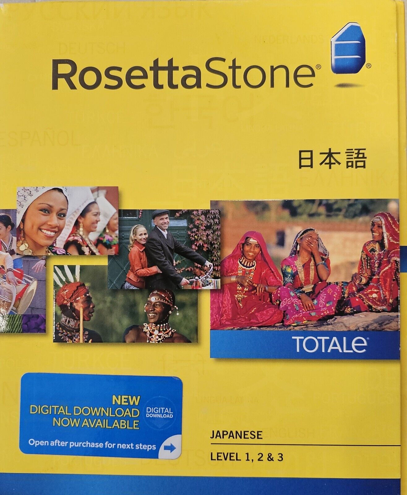 New & Sealed Rosetta Stone V4 Japanese Level 1-3 Set - For Mac, Windows