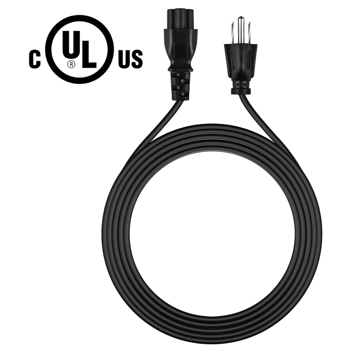 5ft UL AC Power Cord Cable Plug For Dell Inspiron N7010 N7110 Laptop 3-Prong US