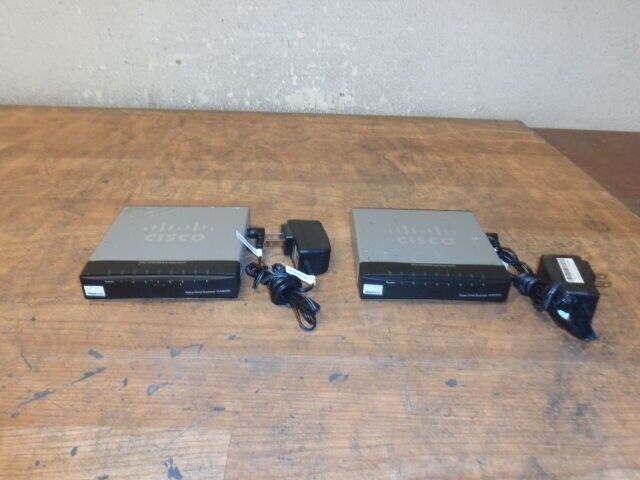 One Lot Of 2 CISCO SLM2008 9 Port 10/100/1000 Gigabit Smart Switch w/PD WORKING