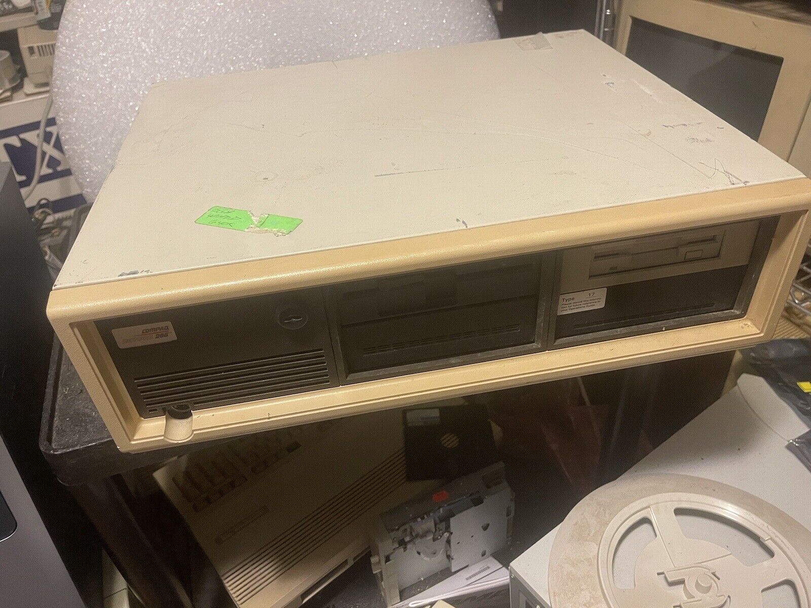 Vintage Compaq 2550 DeskPro 286 PC Computer READ DESCRIPTION parts repair