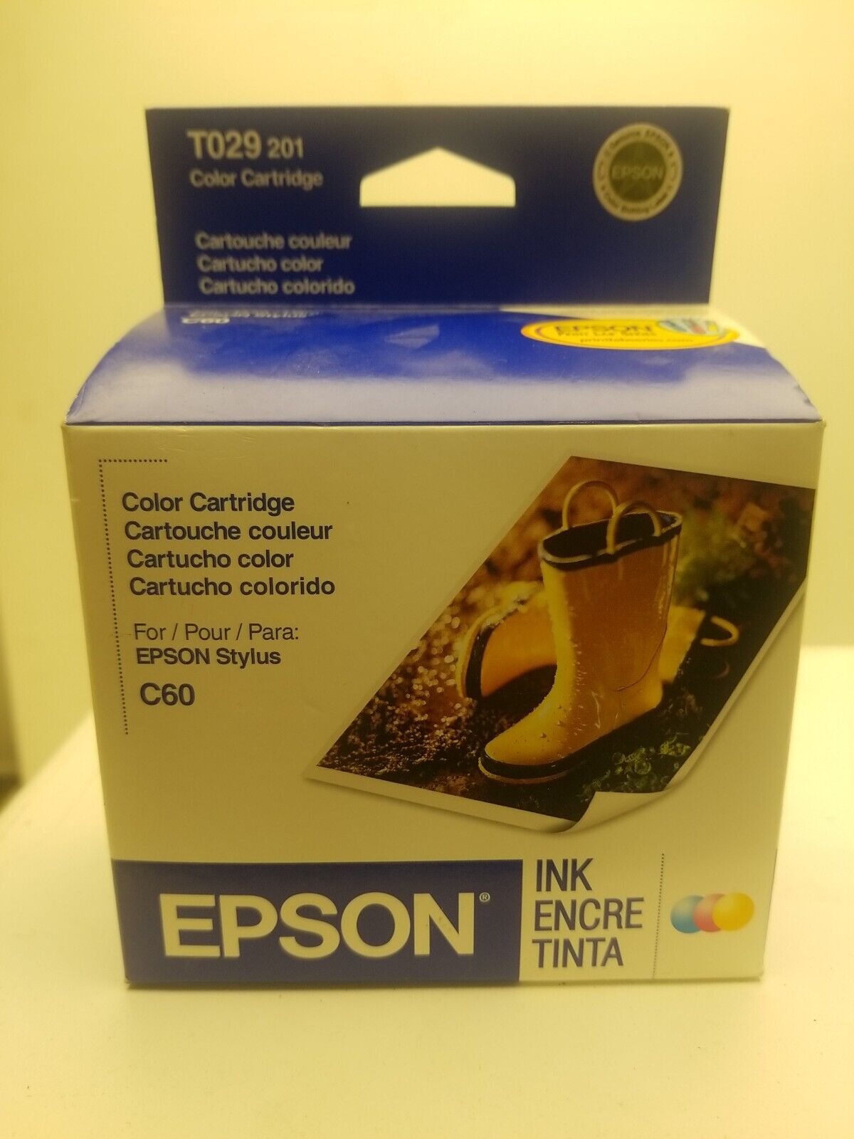 Genuine Epson T029 201 Color Cartridge for Epson Stylus C60 Expired NOS Sealed