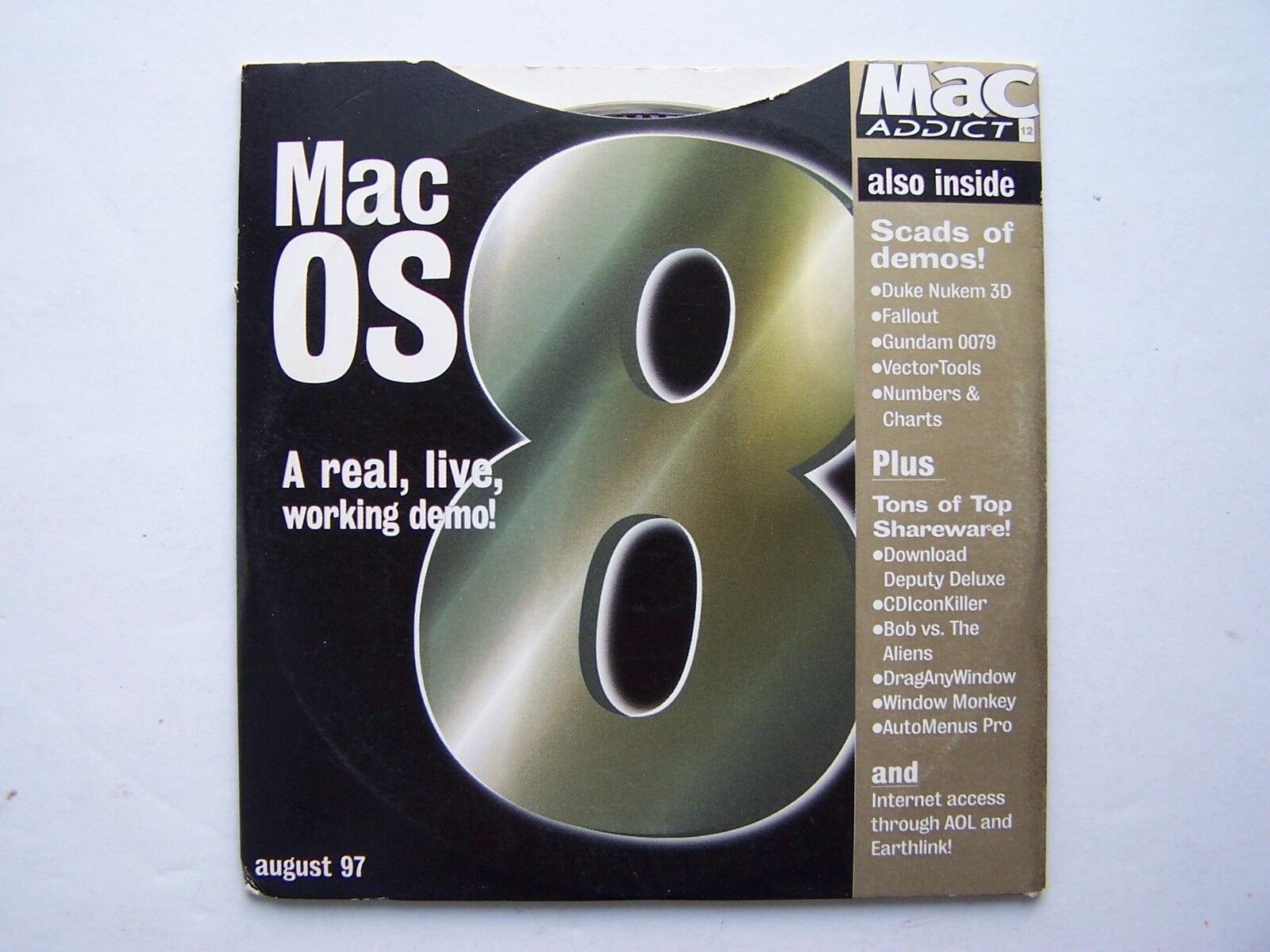 Apple MacAddict #012 August 1997 Coverdisc CD Only