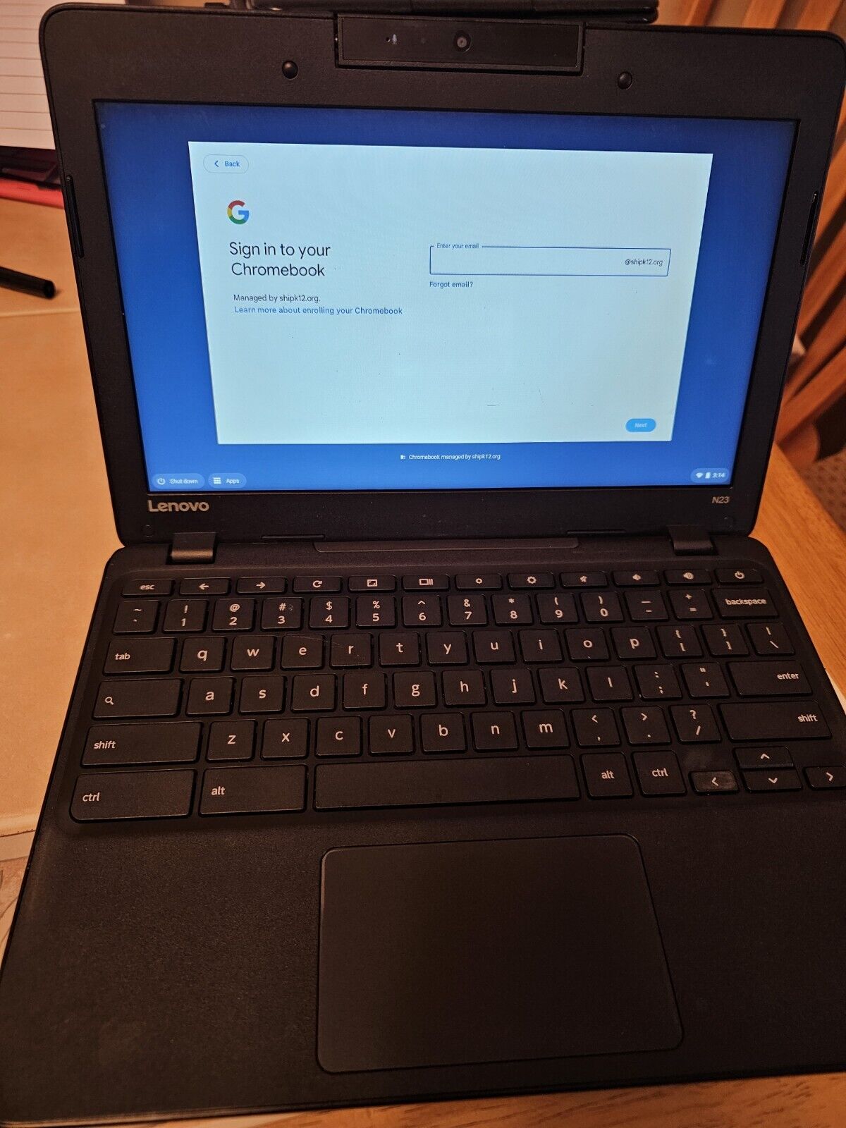 Pair of Lenovo N23 Chromebook 11.6-in Enterprise locked