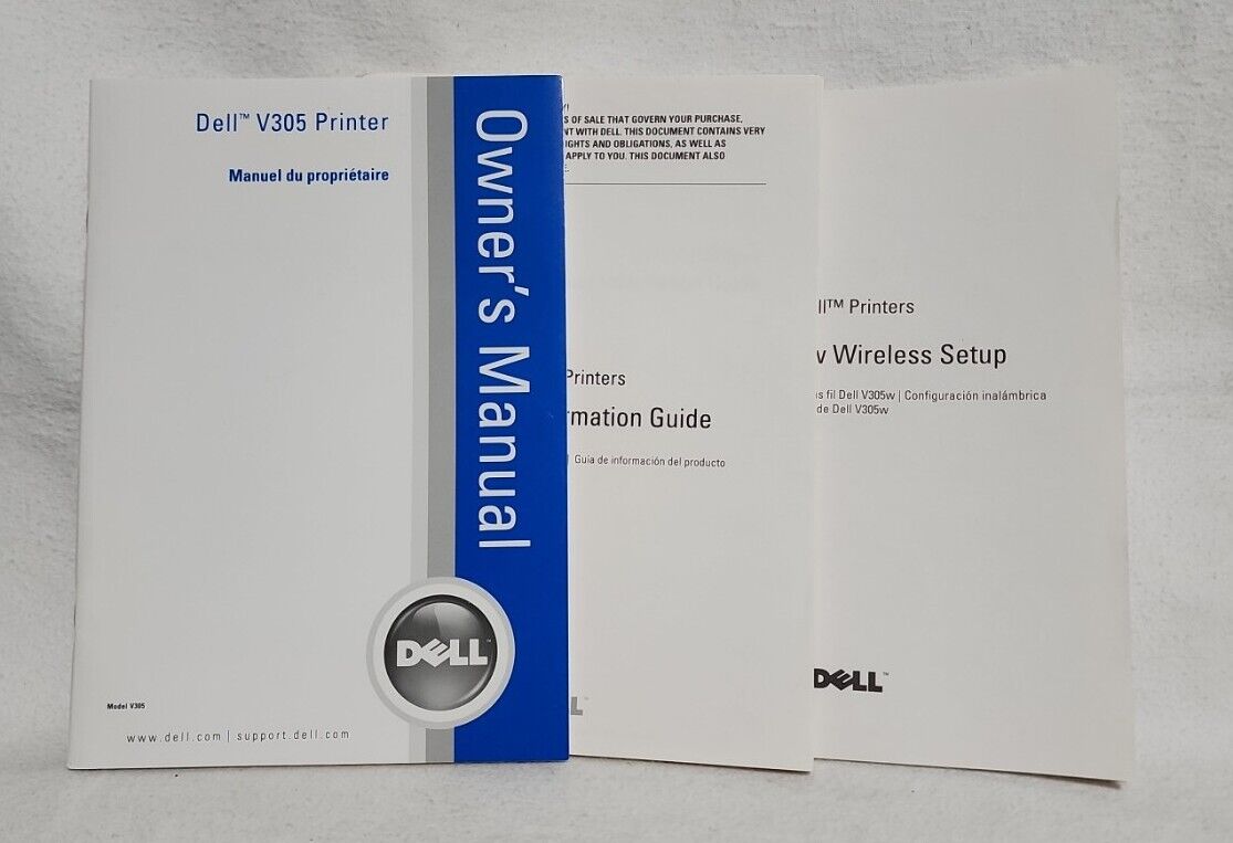 Dell V 305 Printer Manual/Product Information Guide/V305w Wireless Setup