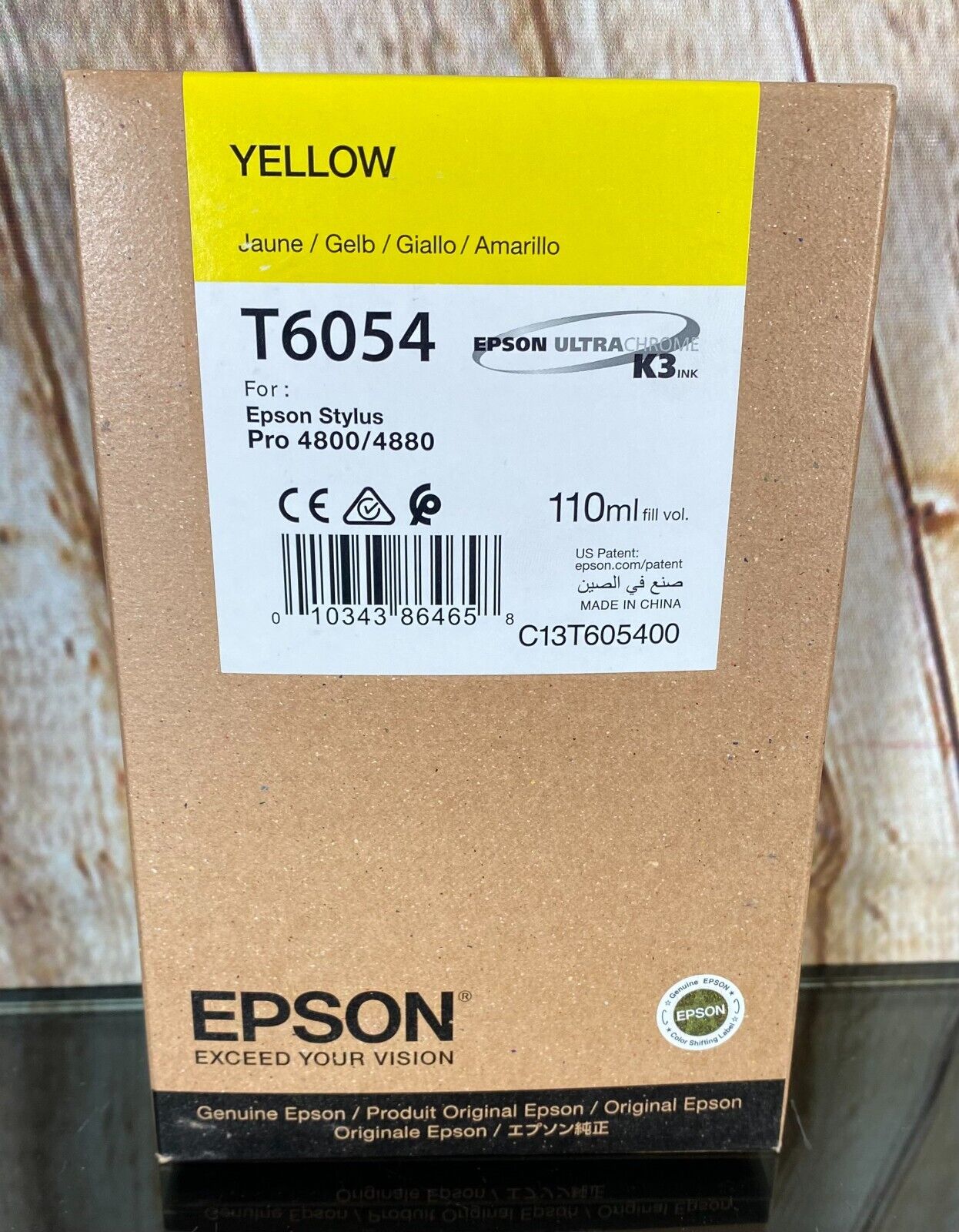 06-2020 NEW Genuine EPSON T6054 Yellow K3 Ink 110ml Stylus Pro 4800 4880