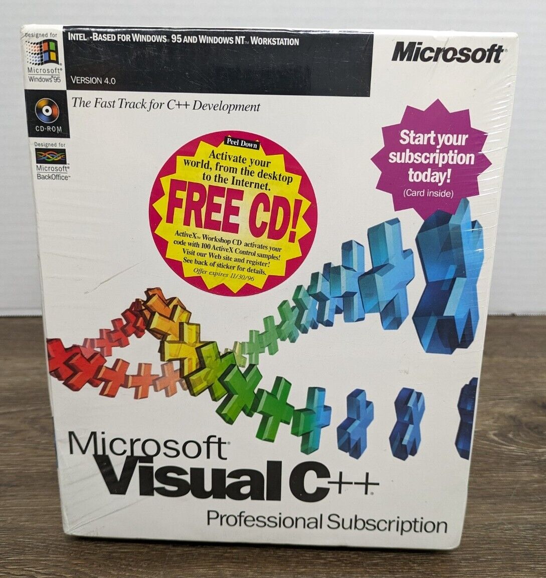 Microsoft Visual C++ Standard Edition 4.0 for Windows 95/NT Workstation NEW NOS