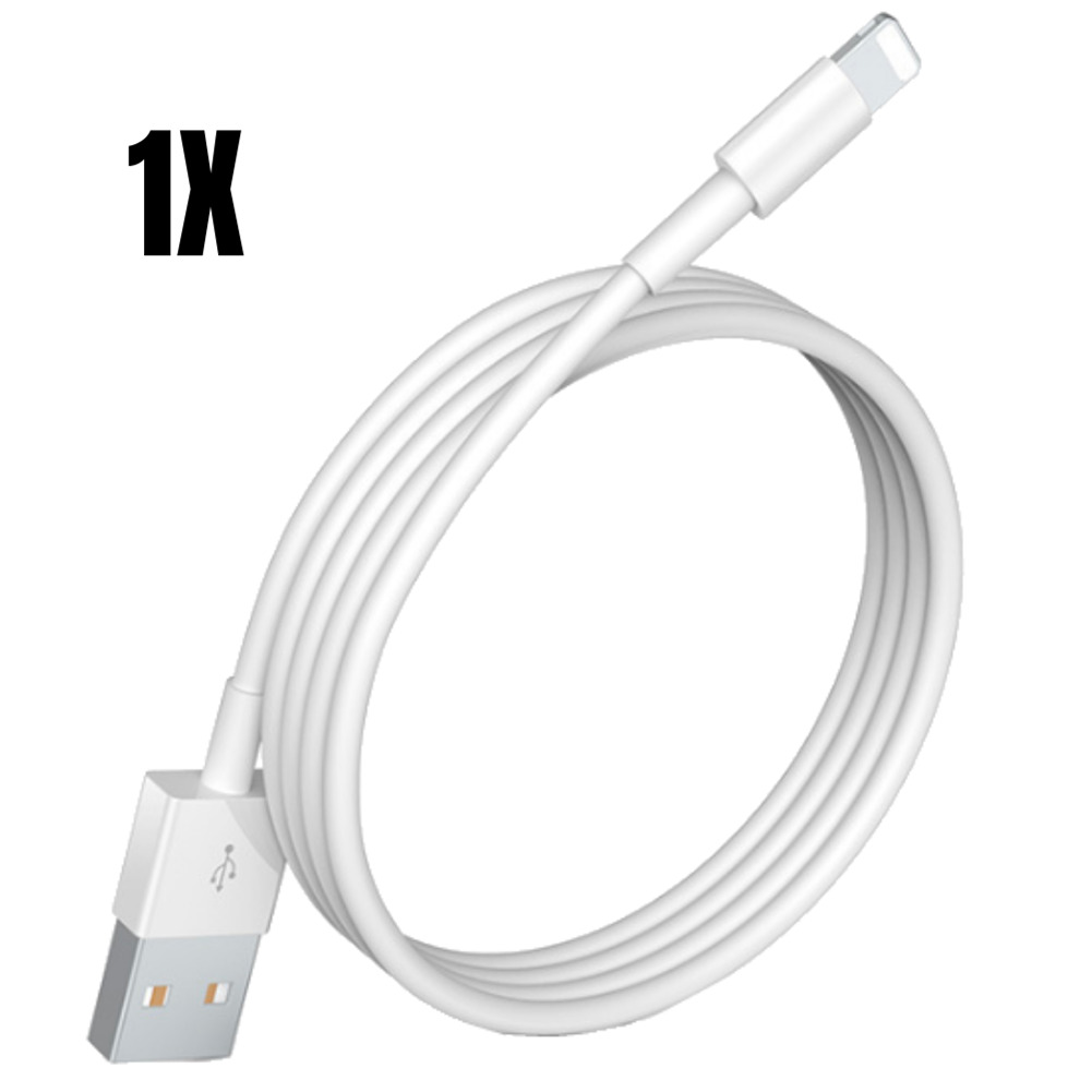 For iPhone 13 12 11 XS X XR 8 7 6 5 SE USB Power Adapter Charger Cable Data Cord