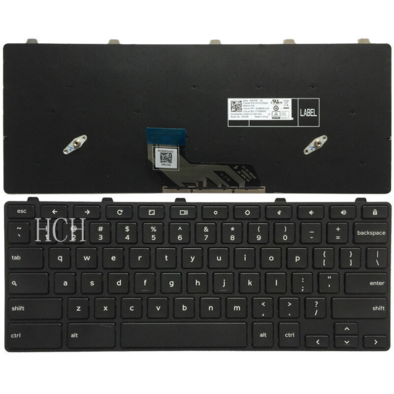 New FOR Dell Chromebook 11 3180 3189 Laptop Keyboard US Black 05XVF4 0HNXPM