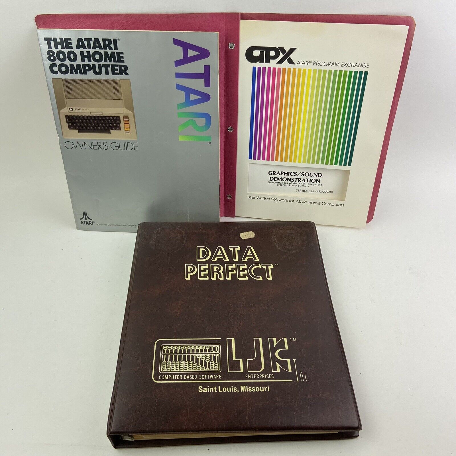 Data Perfect Data Base For Atari 400 & 800 Computers 1982 Owner's Guide Program
