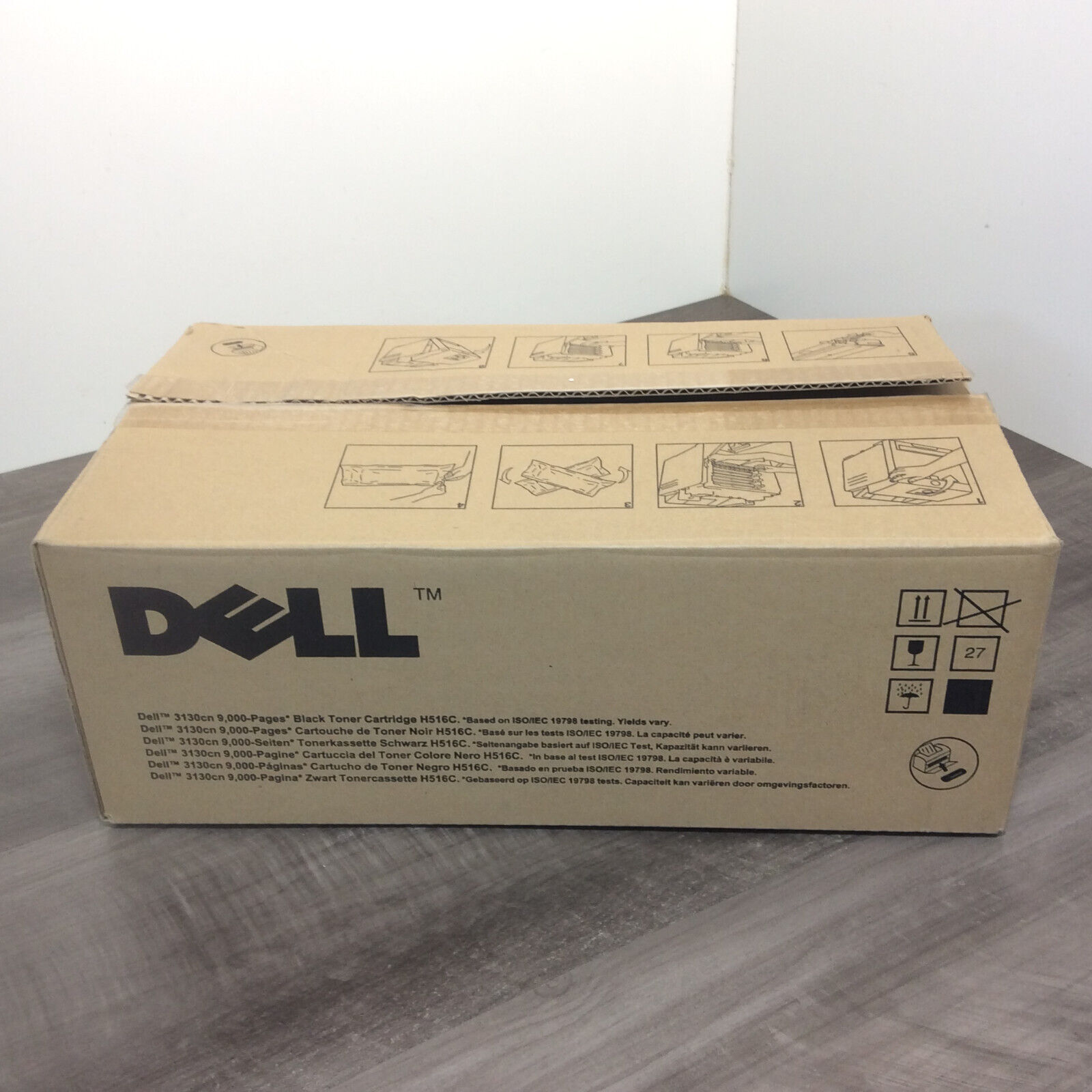 Brand New Sealed Bag Dell H516C Black Toner Cartridge 3130cn Genuine 9K Pages
