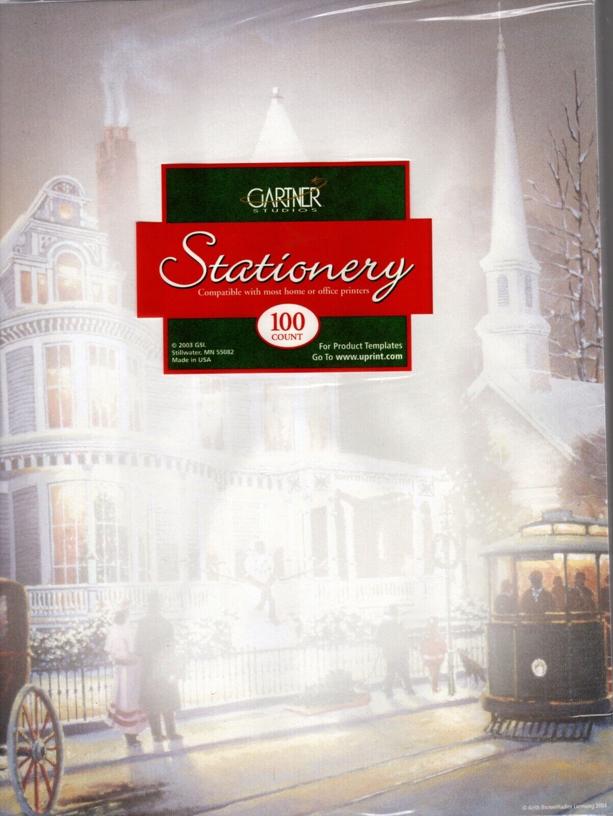 Christmas In The City Trolly Designer Computer Paper - 100 Sheets - New & Sealed