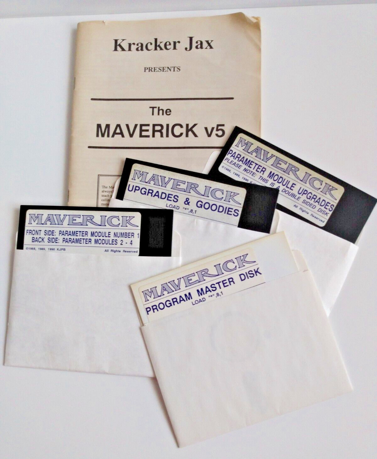 Rare - The Maverick V5  by Kracker Jax - Vintage Software for Commodore 64/128
