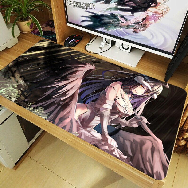 Overlord Albedo Anime Girl Large Mouse Pad Gaming Play Mat PC Keyboard Desk Mat