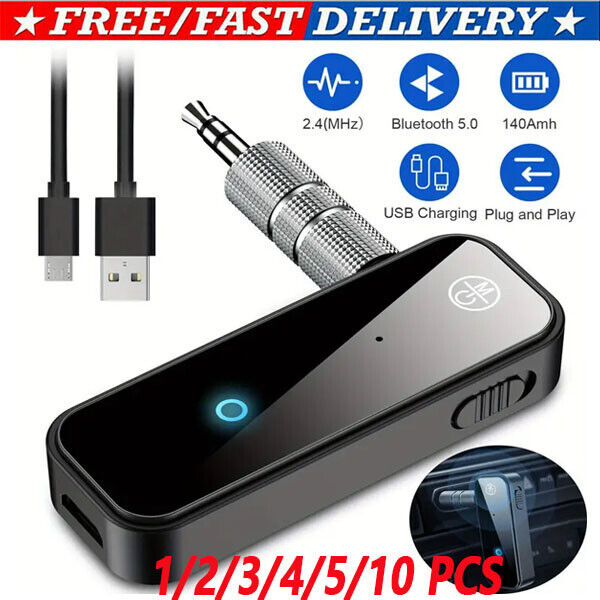 USB Wireless Bluetooth 5.0 Transmitter Receiver for Car Music Audio Aux Adap lot