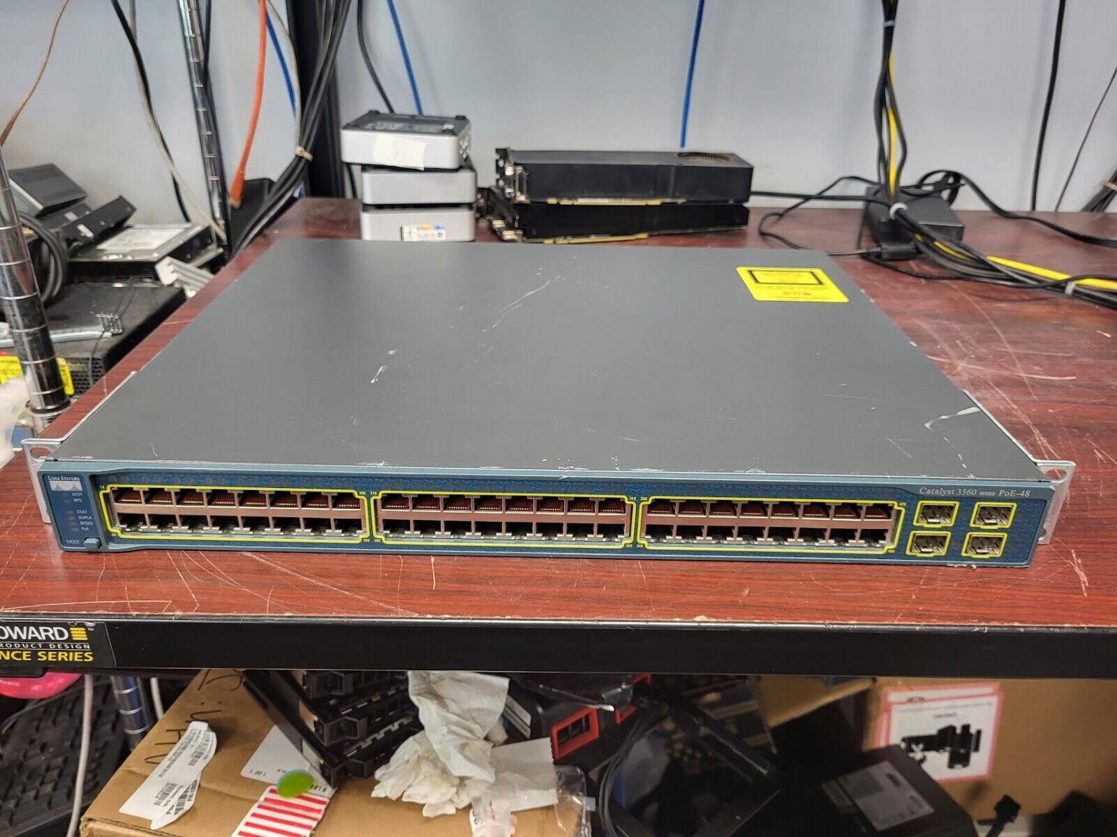 Cisco Catalyst 3560 Series WS-C3560-48PS-S PoE Managed Switch #73
