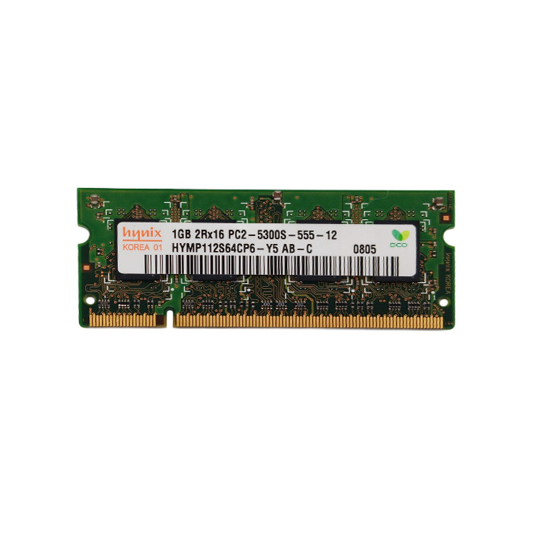 HYNIX 1GB 2Rx16 PC2-5300S-555-12 HYMP112S64CP6-Y5 AB-C Laptop Ram Memory