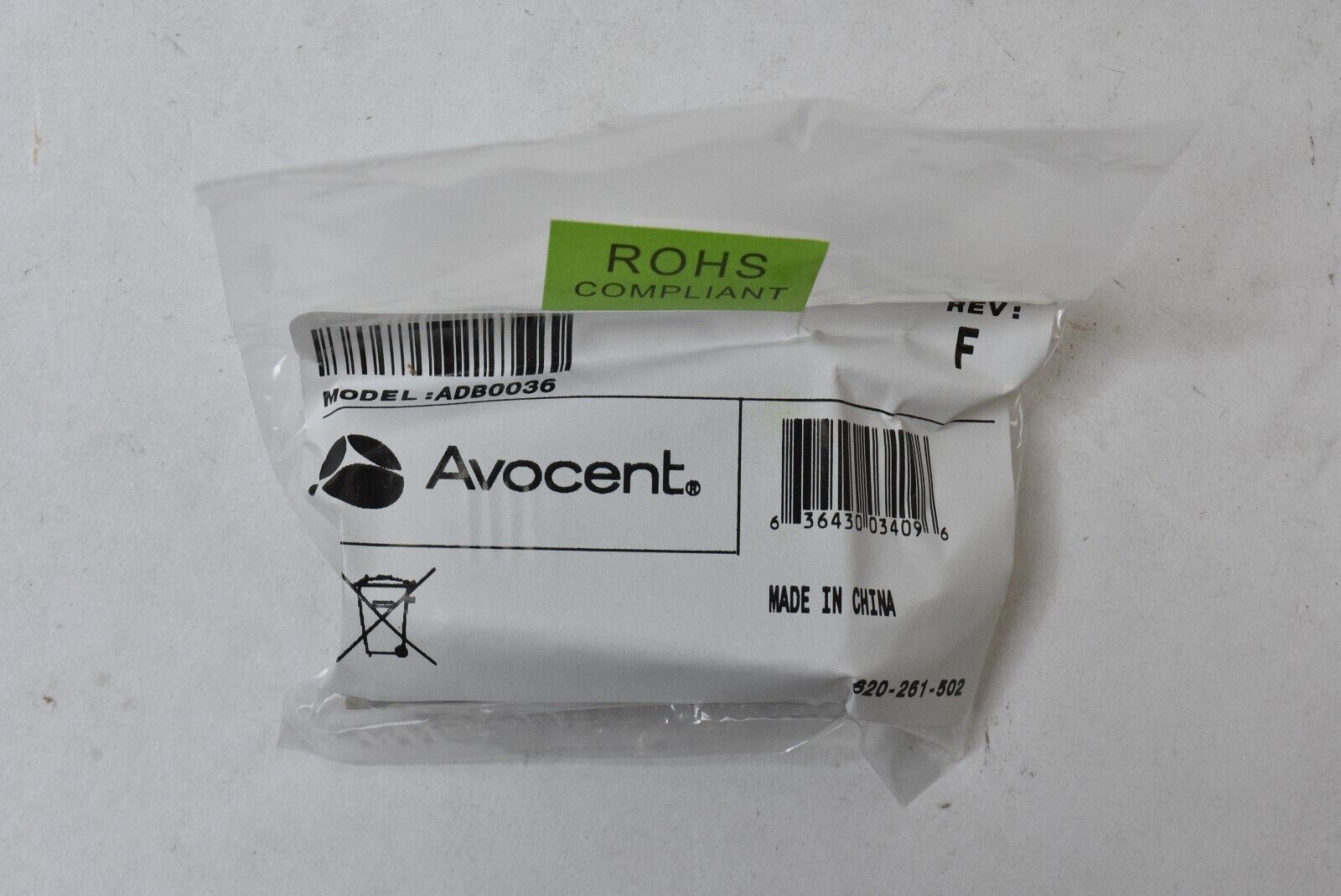 Vertiv Avocent Cyclade Crossover Cable Serial Adapter RJ45 to DB9F ADB0 - 3pcs