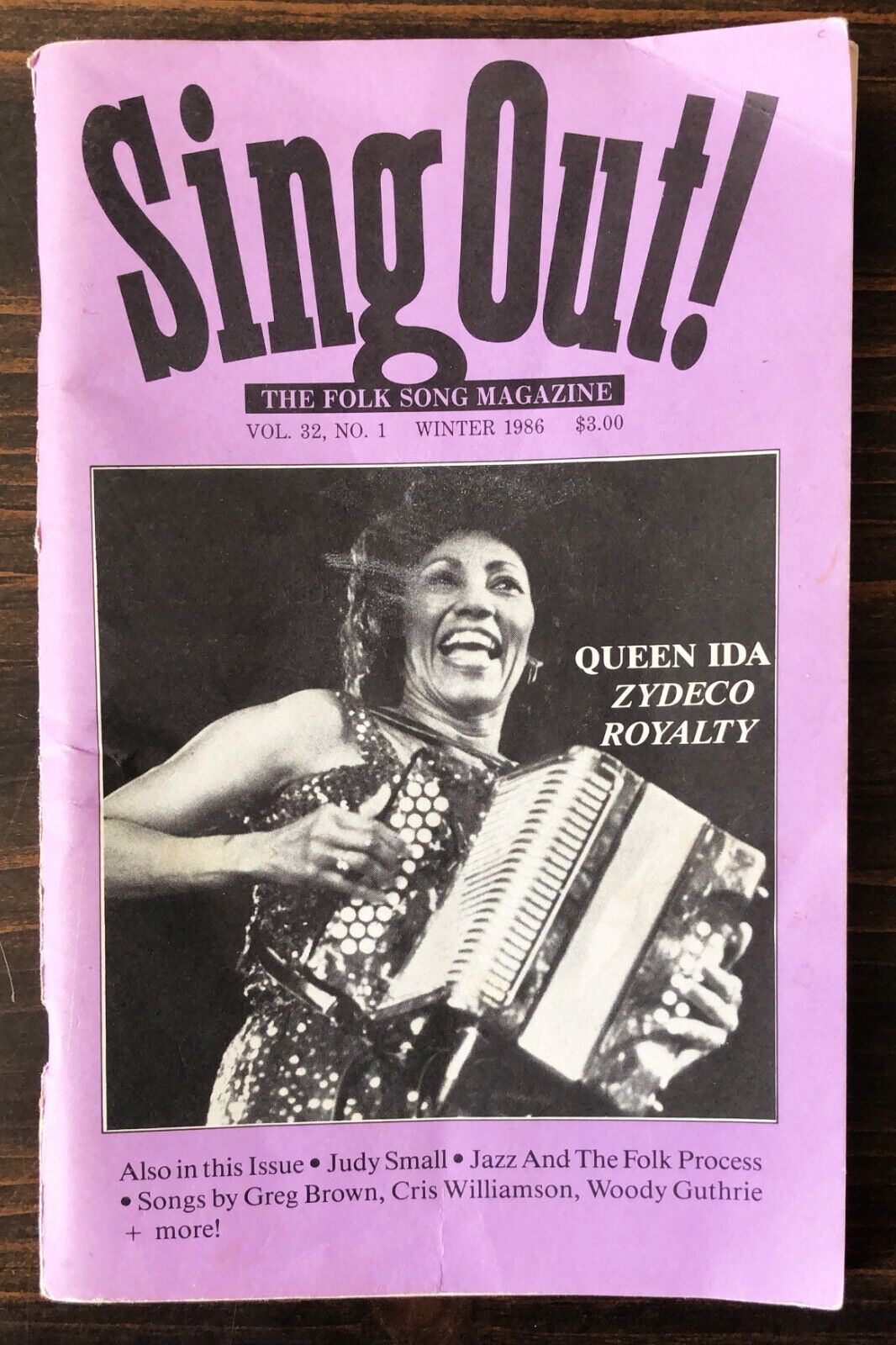 Sing Out Magazine Winter 1986 Queen Ida Zydeco Royalty, Judy Small