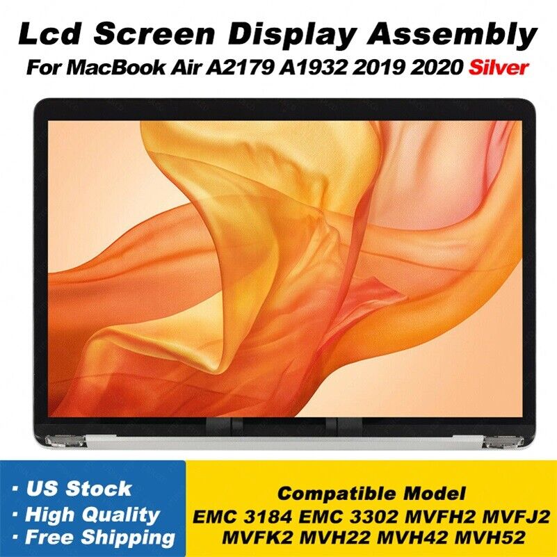 A+ For Macbook Air A2179 2020 A1932 2019 LCD Screen Display Assembly Replacement