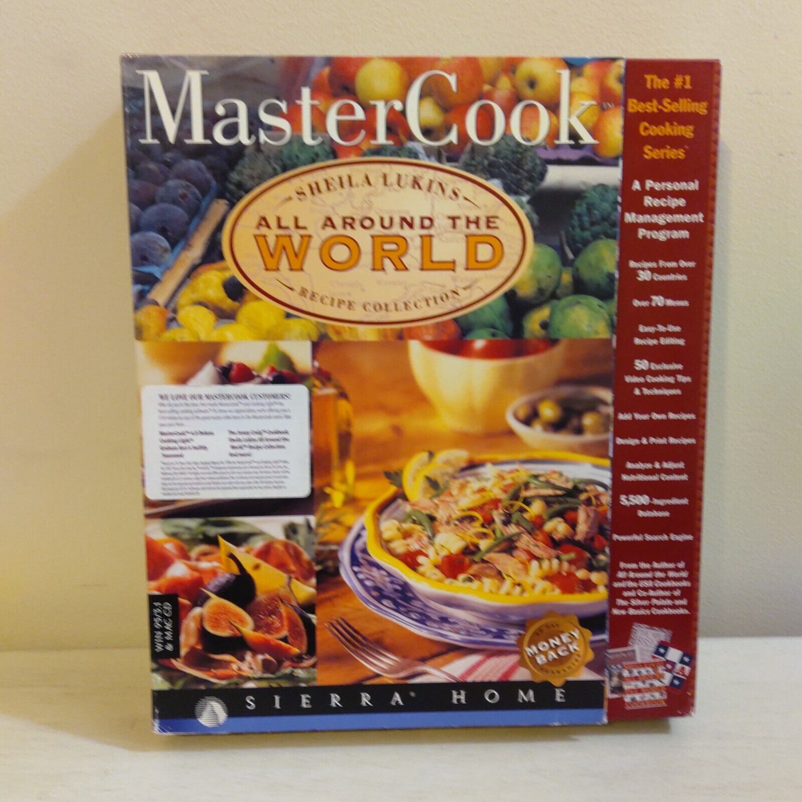 Master Cook , All Around The World, Sheila Lunkins Windows/Mac Sierra Home
