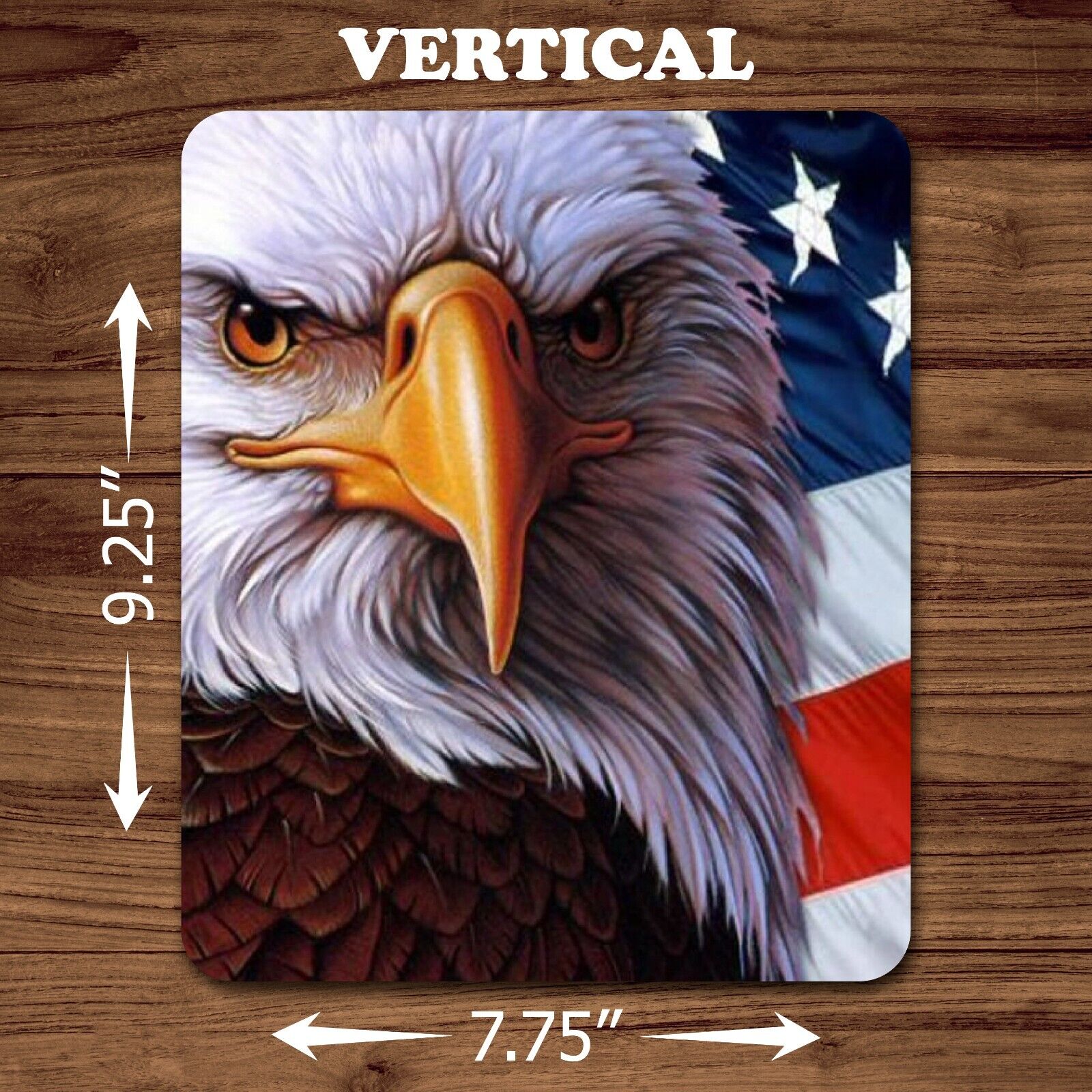 Patriotic USA American Eagle Flag Mouse Pad Mat Mousepad Office School Gaming
